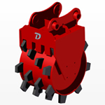 Excavator Compaction Drum